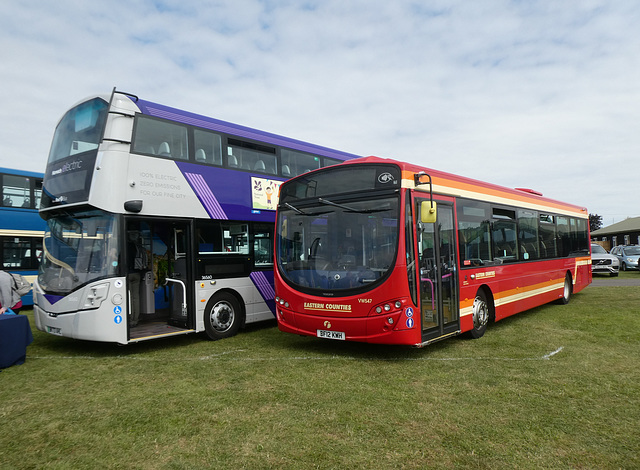 First Eastern Counties Buses at The Big Bus Show, Stonham Barns - 11 Aug 2024 (P1190161)