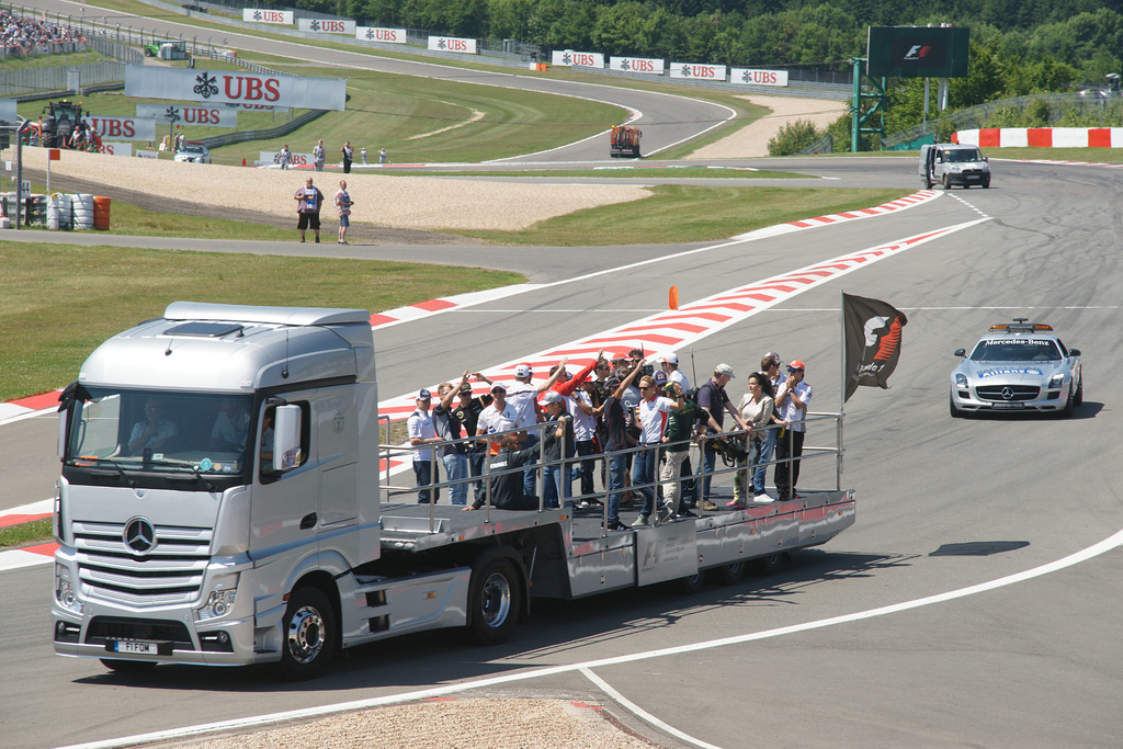 Drivers Parade At The German F1 Grand Prix 2013