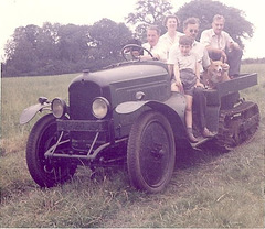 Citroën Half-Track, with family and friends aboard, early 1960s