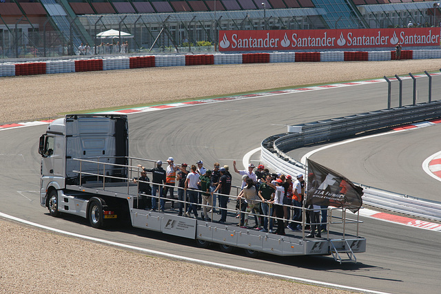 Drivers Parade At The German F1 Grand Prix 2013