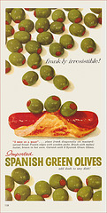 Spanish Green Olives Ad, 1958