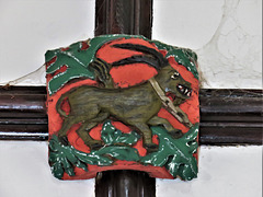 widecombe in the moor church, devon , c16 wooden boss (4)