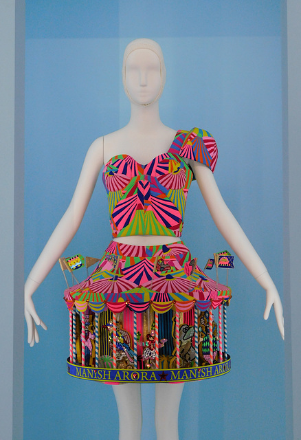 Ensemble by Manish Arora in the Metropolitan Museum of Art, August 2019