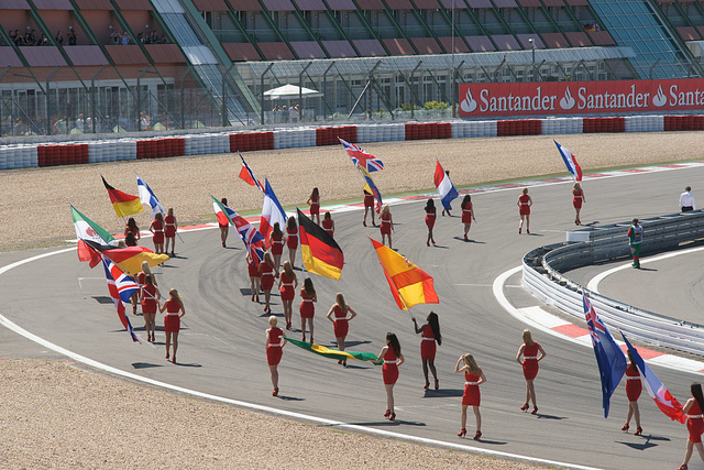 Grid Parade At The German F1 Grand Prix 2013