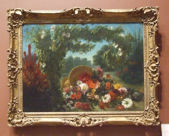 Basket of Flowers by Delacroix in the Metropolitan Museum of Art, May 2011
