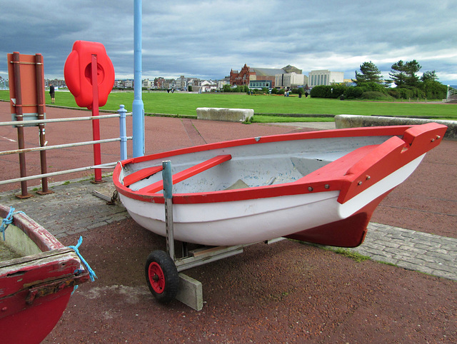 Little red boat.