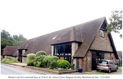 Barn NW of St Julian's Church Shoreham western end 5.10