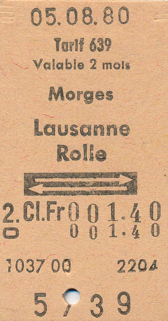 T639 Morges-Lausanne