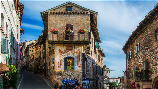 In den Straßen von Assisi