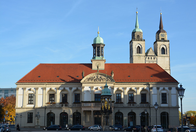 Alter Markt und AltesRathaus in Magdeburg