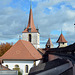Festungsmauer und Deutsche Kirche Murten