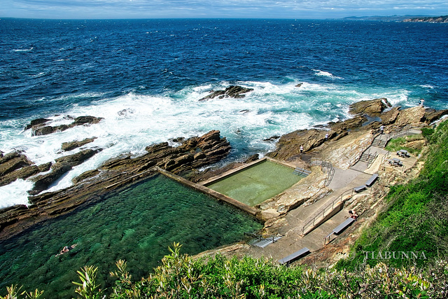 Blue Pool and benches