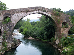 Roman Bridge over River Sella.