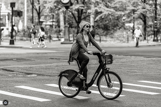 Cycling through the city