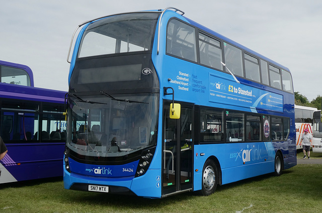 First Essex 34424 (SN17 MTX) at The Big Bus Show, Stonham Barns - 11 Aug 2024 (P1190160) First Essex 34424 (SN17 MTX) at The Big Bus Show, Stonham Barns - 11 Aug 2024 (P1190160)