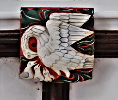 widecombe in the moor church, devon , c16 wooden boss (1)