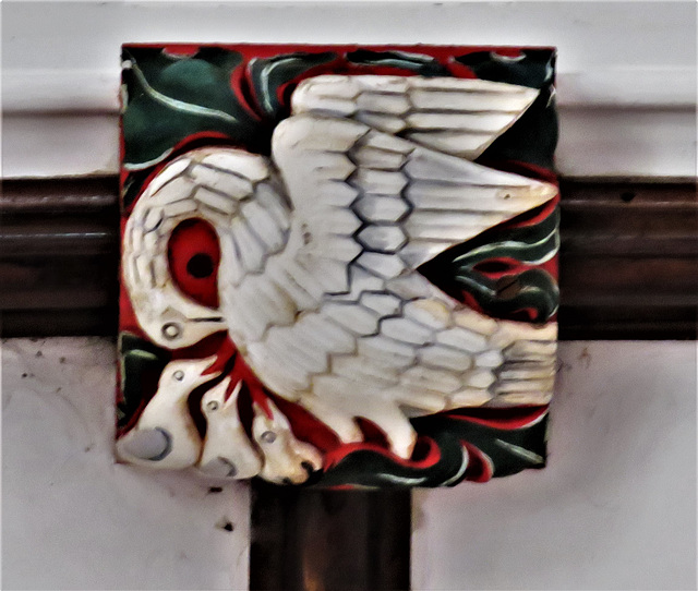 widecombe in the moor church, devon , c16 wooden boss (1)