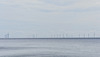 Wind Farm with Sailing Boat