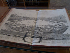 Ancient book in a display case. Ancient book in a display case.