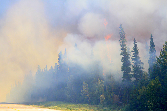 Spreading Creek Wildfire