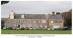 Shoreham College, east elevation, Kingston-by-Sea, 5 10 2023