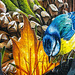 Blue Tit, Mural