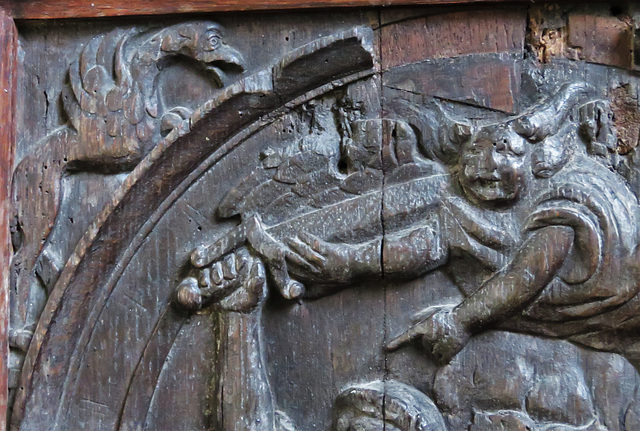 widecombe in the moor church, devon , c17 flemish carving (3)