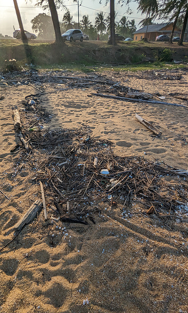 Une plage à nettoyer.....