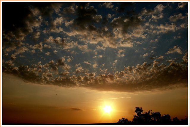 Coucher de soleil exceptionnel