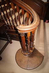 Detail of principal staircase, Stoneleigh Abbey, Warwickshire