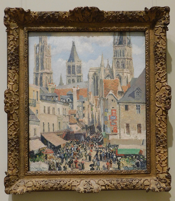 Rue de l'Epicerie Rouen by Pissarro in the Metropolitan Museum of Art, January 2022