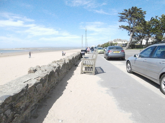 The quiet beach this afternoon