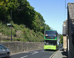 DSCF8723o Go-South Coast (Southern Vectis) 1150 (HW09 BCU) leaving Ventnor - 5 Jul 2017