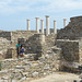 Tourists amongst the ruins at Delos