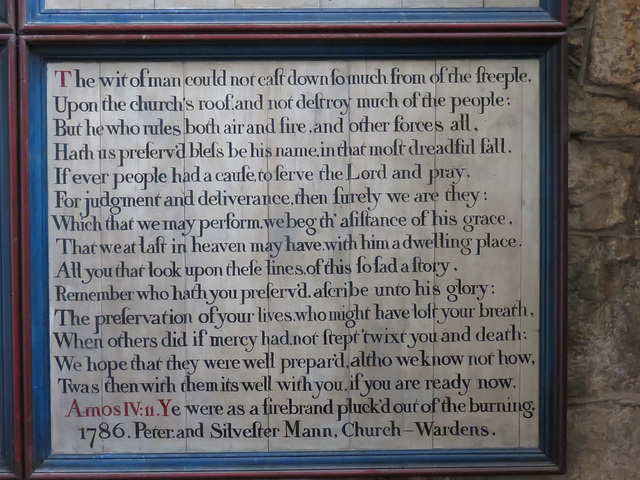 widecombe in the moor church, devon , c18 lightening story boards 4