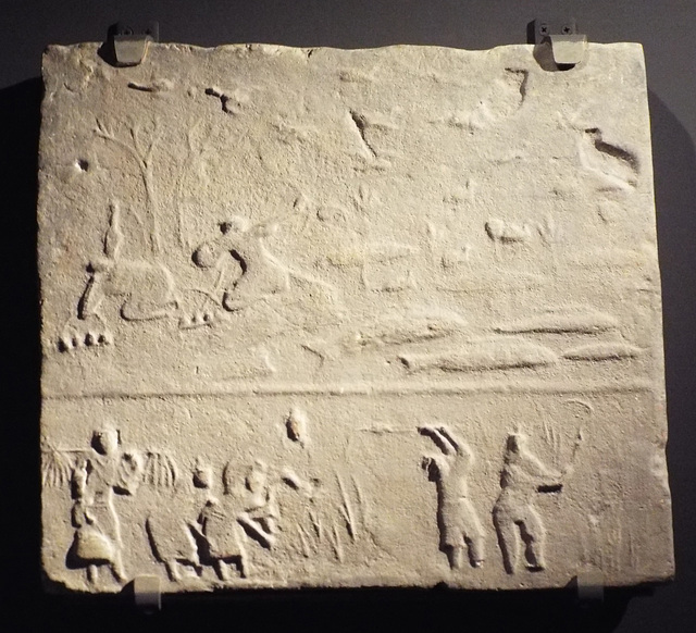 Brick with a Scene of Hunting and Harvesting in the Metropolitan Museum of Art, July 2017