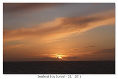 Seaford Bay Sunset  - 28.01.2016