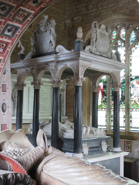 great brington church, northants (21)c17 tomb of sir william lord spencer +1636 and penelope wriothesley, designed by nicholas stone