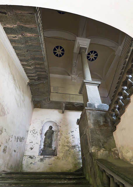 Sanctuary of Oropa, the staircase of St. Stefano