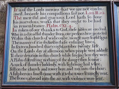 widecombe in the moor church, devon , c18 lightening story boards 1