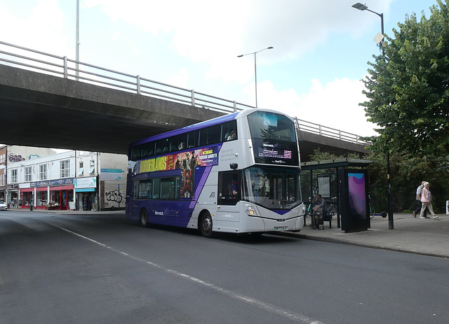 First Eastern Counties 36585 (BK73 ALO) in Norwich - 26 Jul 2024 (P1180846)