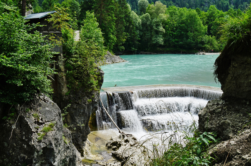 Der Lechfall bei Füssen - The Lechfall nearby Fuessen - mit PiP