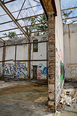 Abandoned Trieste - wall cut