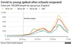 cvd - school case rates (to 7th February 2021)