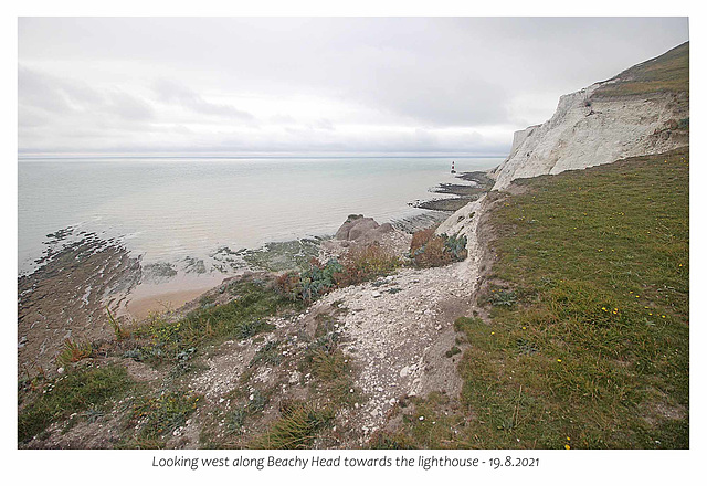 West along Beachy Head 19 8 2021