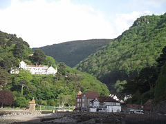 Beautiful setting for hotels - in the hills of Lynmouth