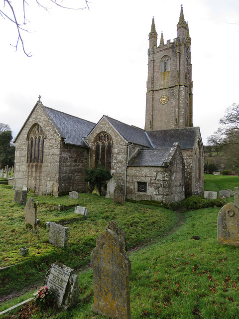 widecombe in the moor church, devon , c15 church, c16 tower