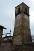 Italy, Anghiari, Clock Tower with Both Dials Visible