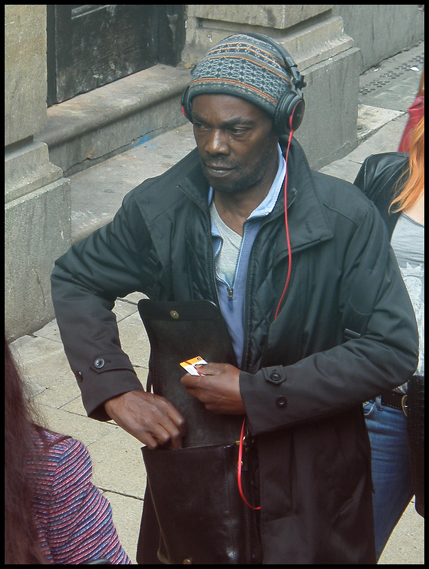 disabled man with bus pass