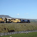 DRS class 66 66432 with 6K05 12.46 Carlisle N.Y . - Crewe Basford Hall engineers train at Selside 20th April 2018